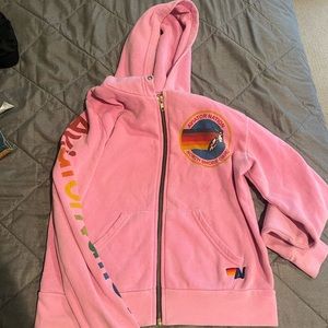 Aviator Nation North Shore Pink Hoodie x-small
